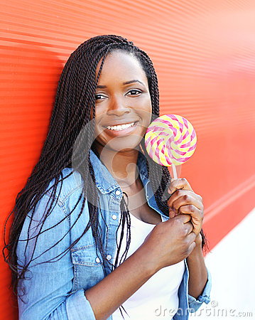 Girl Holding Lollipop